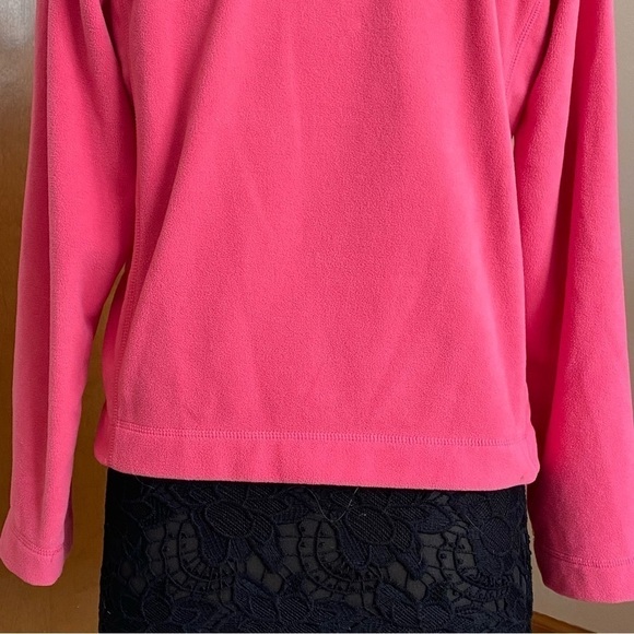 ❄️ Tek Gear Y2K Pink Cropped Fleece Hoodie Size Large EUC - Picture 14 of 14